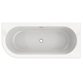 XENZ CHARLEY BAD IN ACRYL WIT BLINKEND HOEK RECHTS 180X80X60CM INCL.OVERLOOP/AFVOER WIT img