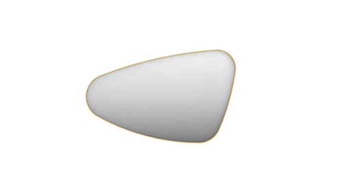 S.B. INK SPIEGEL SP22 ORGANISCH IN KADER LINKS 80X4X50CM MAT GOUD img