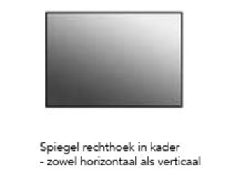 S.B. BLISS SPIEGEL RECHTHOEK IN KADER L180XH75 WIT MAT M4 DUO VERLICHTING PAC C img