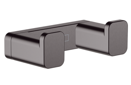 H.GR. ADDSTORIS DUBBEL KLEDINGHAAKJE BRUSHED BLACK CHROME (41755340) img
