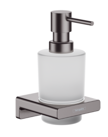 H.GR. ADDSTORIS ZEEPDISPENSER + HOUDER BRUSHED BLACK CHROME (41745340) img