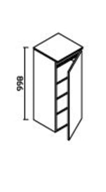 ALKE SQUARE HALFHOGE KOLOMKAST LINKS 98HX35BX35D EIK CASELLA BRUIN img