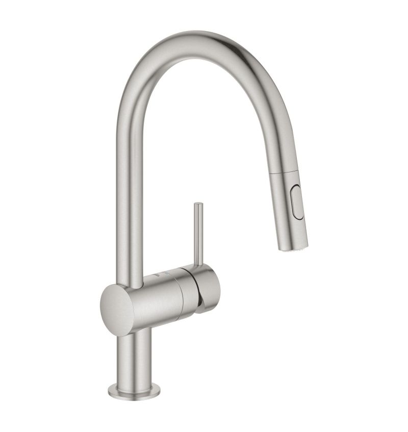 GROHE MINTA EENGREEPSMENGKRAAN KEUKEN C-UITL UITTR. SUPERSTEEL (32321DC2 - OUD 32321DC0) (40) 00234971 img