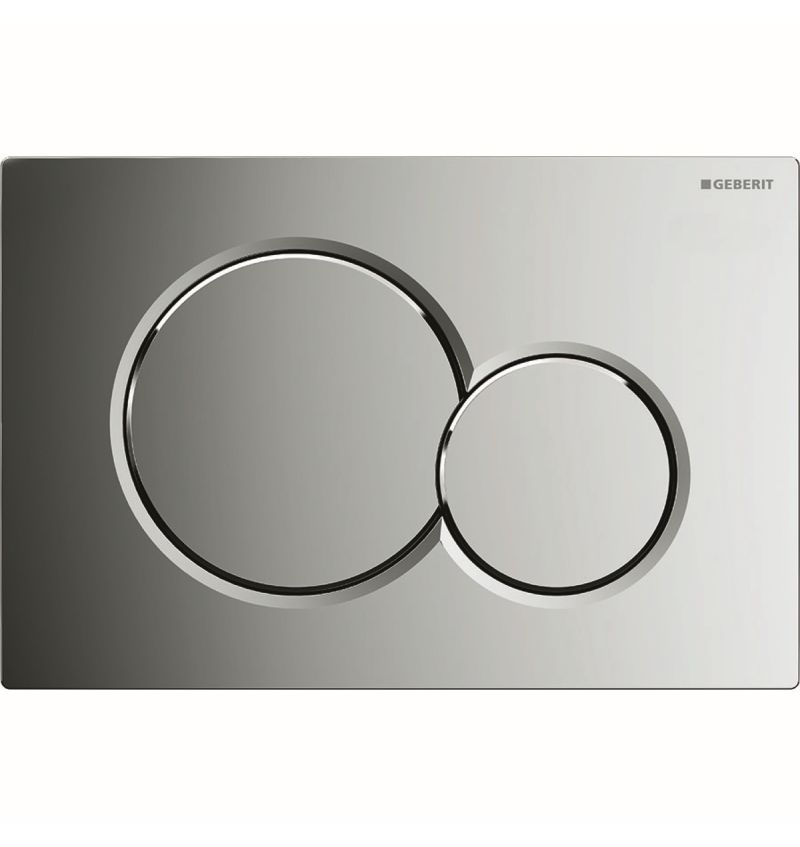 GEBERIT DUWPLAAT SAMBA/SIGMA 01 2 TOETSEN KUNSTSTOF GLANZEND CHROOM (115770215) 00225573 img