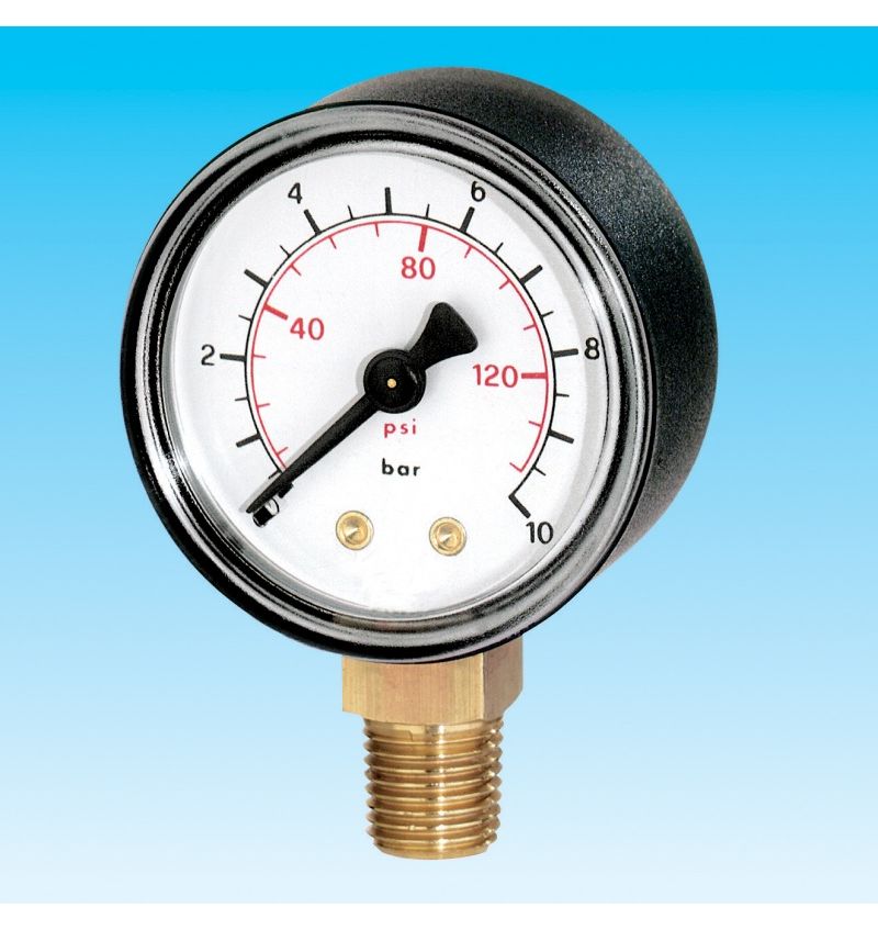 EURO-INDEX BUISVEERMANOMETER RF 63 R 1/4" RAD 0/+6 (30113) (B) 00220692 img