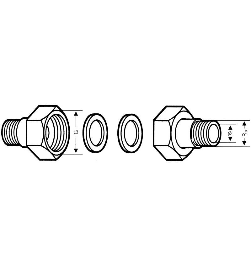 WILO SET KOPPELINGEN MESSING 1"Fx1/2"M (4092743) (4) 00223452 img