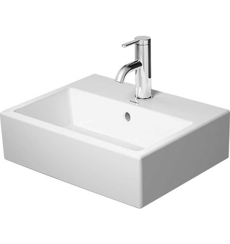 DURAVIT VERO AIR KOUDWATERKRAAN 450X350MM MET OVERLOOP EN KRAANVLAK KERAMIEK WIT (0724450027) 00255523 img