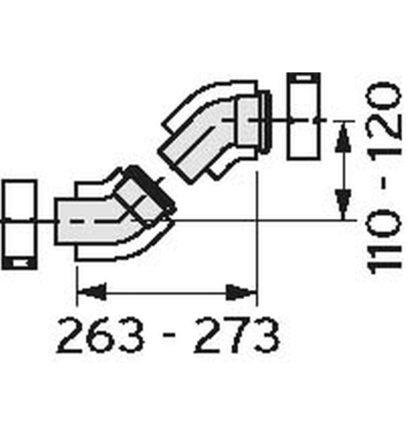 VAILLANT BOCHT 45° (TWEE STUKS) DIAM. 60/100 (303809) 00213168 img