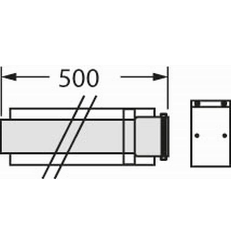 VAILLANT VERLENGSTUK 0,5 METER DIAM. 60/100 (303801) 00213164 img