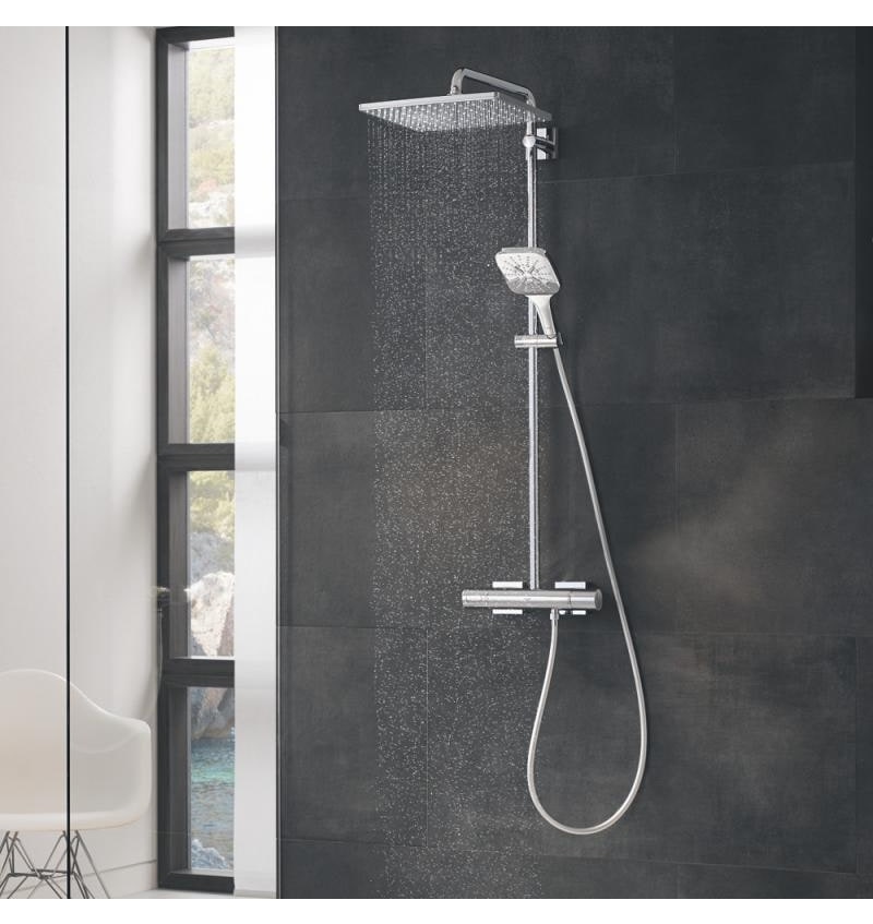 GROHE RAINSHOWER SMARTACTIVE CUBE 310 VIERK.DOUCHESYST.THM 9.5L + ECOJOY CHROOM (26652000) 00261902 img