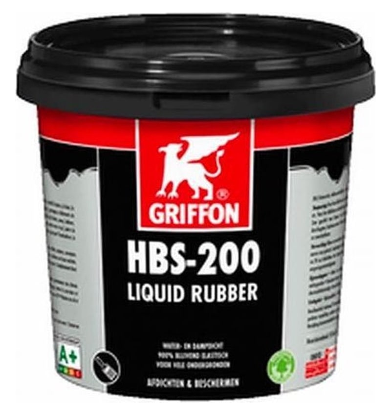 GRIFFON VLOEIBAAR AFDICHTENDE EN BESCHERMENDE RUBBER HBS-200 POT 1L (6308866) 00247852 img