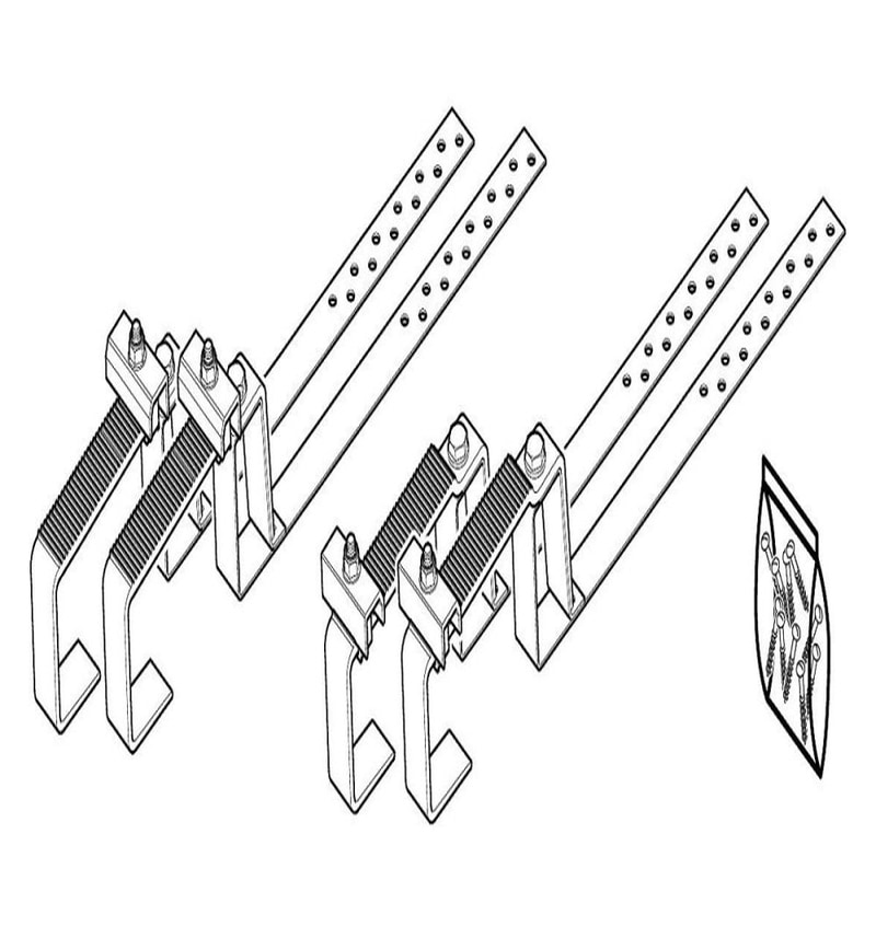 BULEX MONTAGEBEUGELS VOOR LEIEN, PLATTE DAKPANNEN (1 PANEEL 4 STUKS) (0020059924) 00241900 img