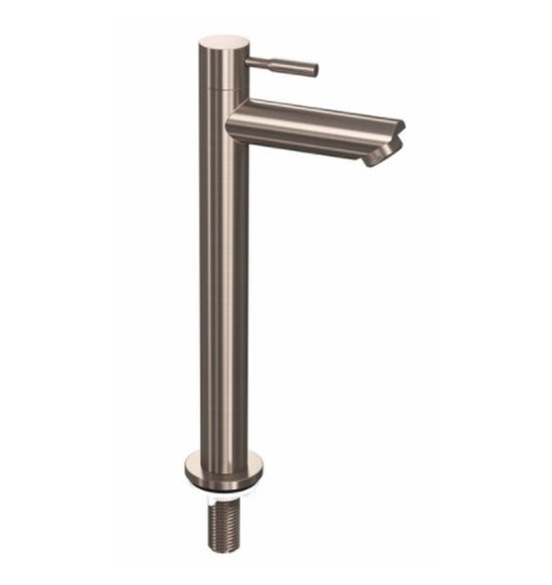 S.B. INK KOUDWATERKRAAN STAAND HOOG MODEL BRUSHED NICKEL (9902302) 00262379 img