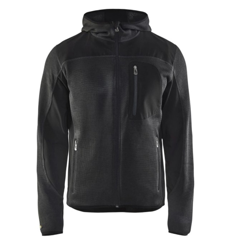 BLAKLÄDER GEBREID VEST MET SOFTSHELL DONKERGRIJS/ZWART MAAT S (493021179799S) 00255158 img