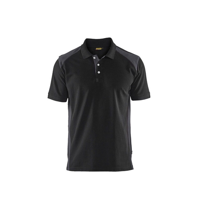 BLAKLÄDER POLOSHIRT PIQUÉ ZWART/GRIJS MAAT M (332410509994M) 00255174 img