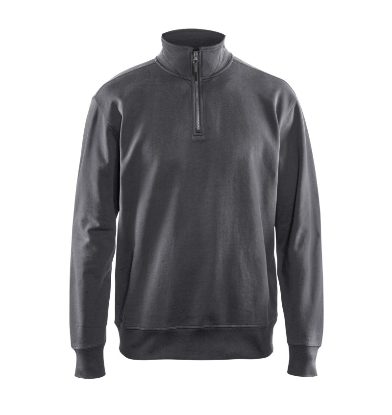 BLAKLÄDER SWEATSHIRT MET 1/2 RITS DONKERGRIJS XXLARGE (336911589800XXL) 00259587 img