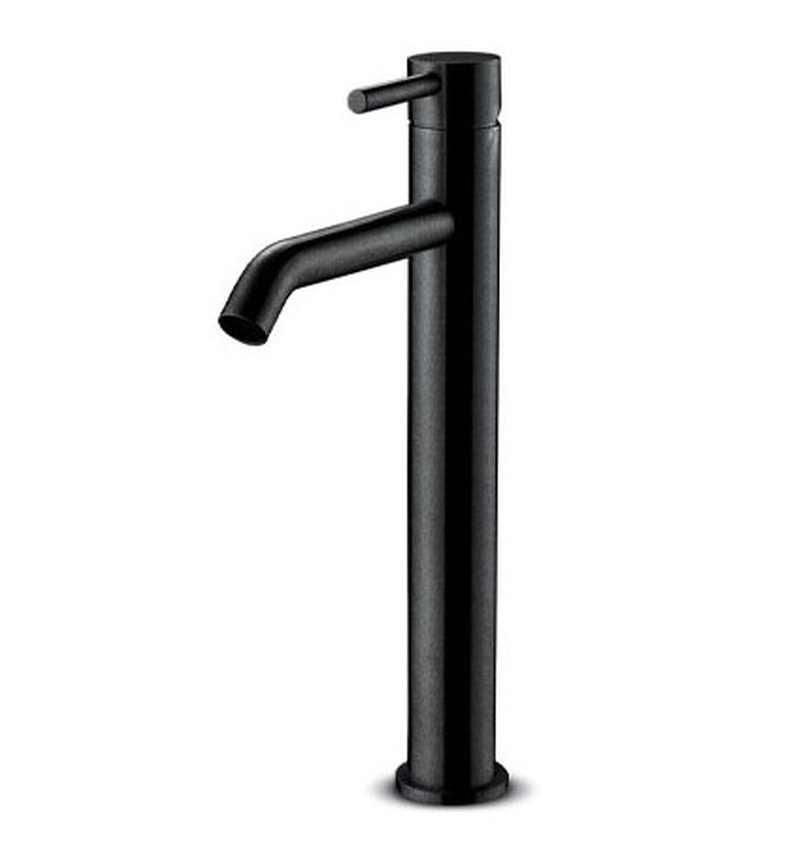 AQUAWARE JEE-O SLIMLINE VERHOOGDE WASTAFELKRAAN STRUCTURED BLACK (800-1753) 00256379 img