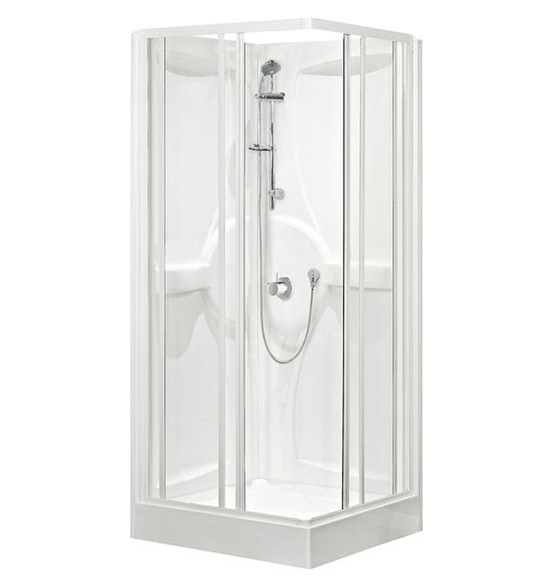NOVELLINI MEDIA DOUCHECABINE THERMOSTATISCH 80 x 80CM HOEKINSTAP