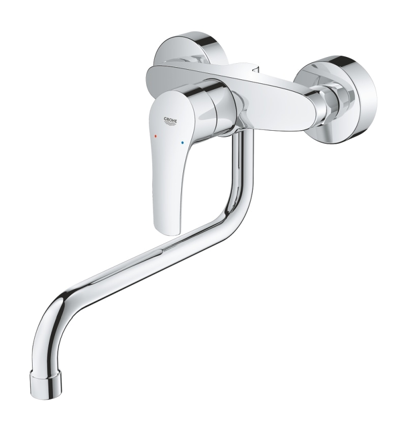 GROHE EUROSMART 2021 EENGREEPSMENGKR KEUKEN OPBOUW 227MM CHR (3224003) 00262730 img