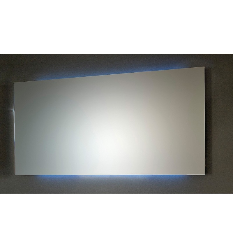 ALKE SPIEGELPANEEL OP HOUTEN KADER 160X56CM+LED BOVEN EN ONDER+IR SCHAK RECHTS ONDER (XX052M160) 00260346 img