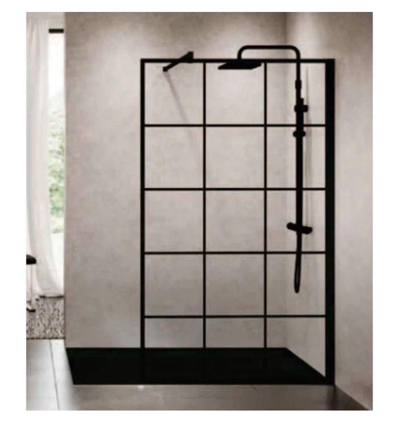 NOVELLINI KUADRA HA DRAAIDEEL 37CM POFIEL MAT ZWART HELDER GLAS (KUADHA371H) 00262297 img