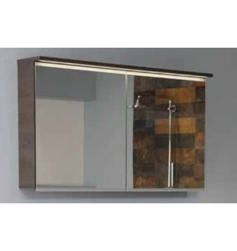 ALKE QUADRO PL SPIEGELKAST INCL. VERL. DUBBELZ. SP. DD 120CM EIK OMBR EXC. SCHAK. STPC. (PQ099S120M1K9) 00259005 img