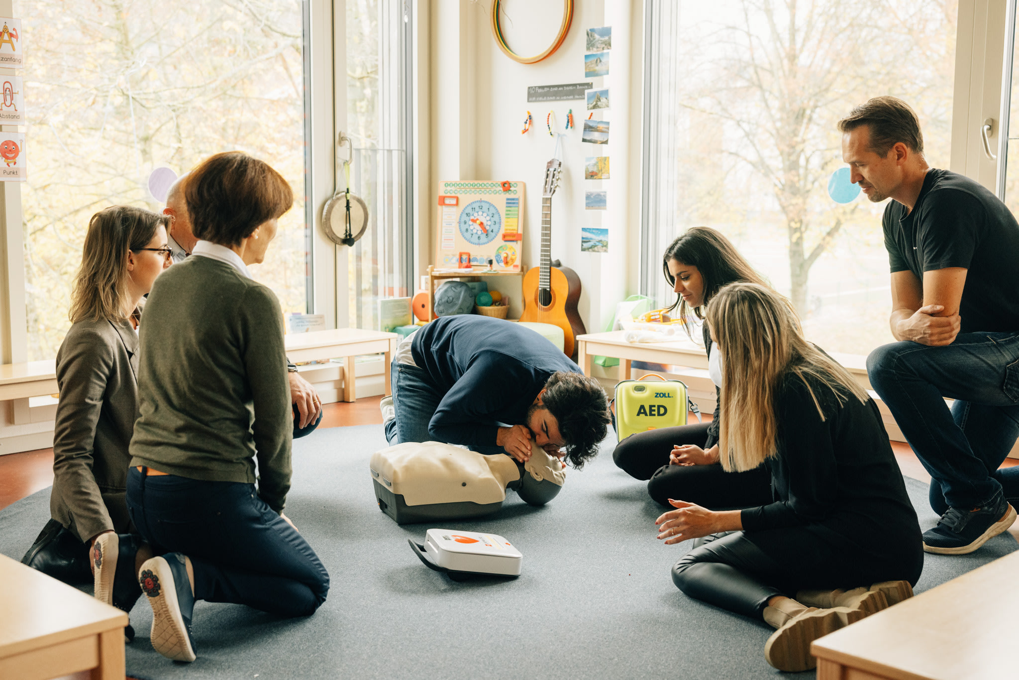 Reanimation Beatmung für Autofahren