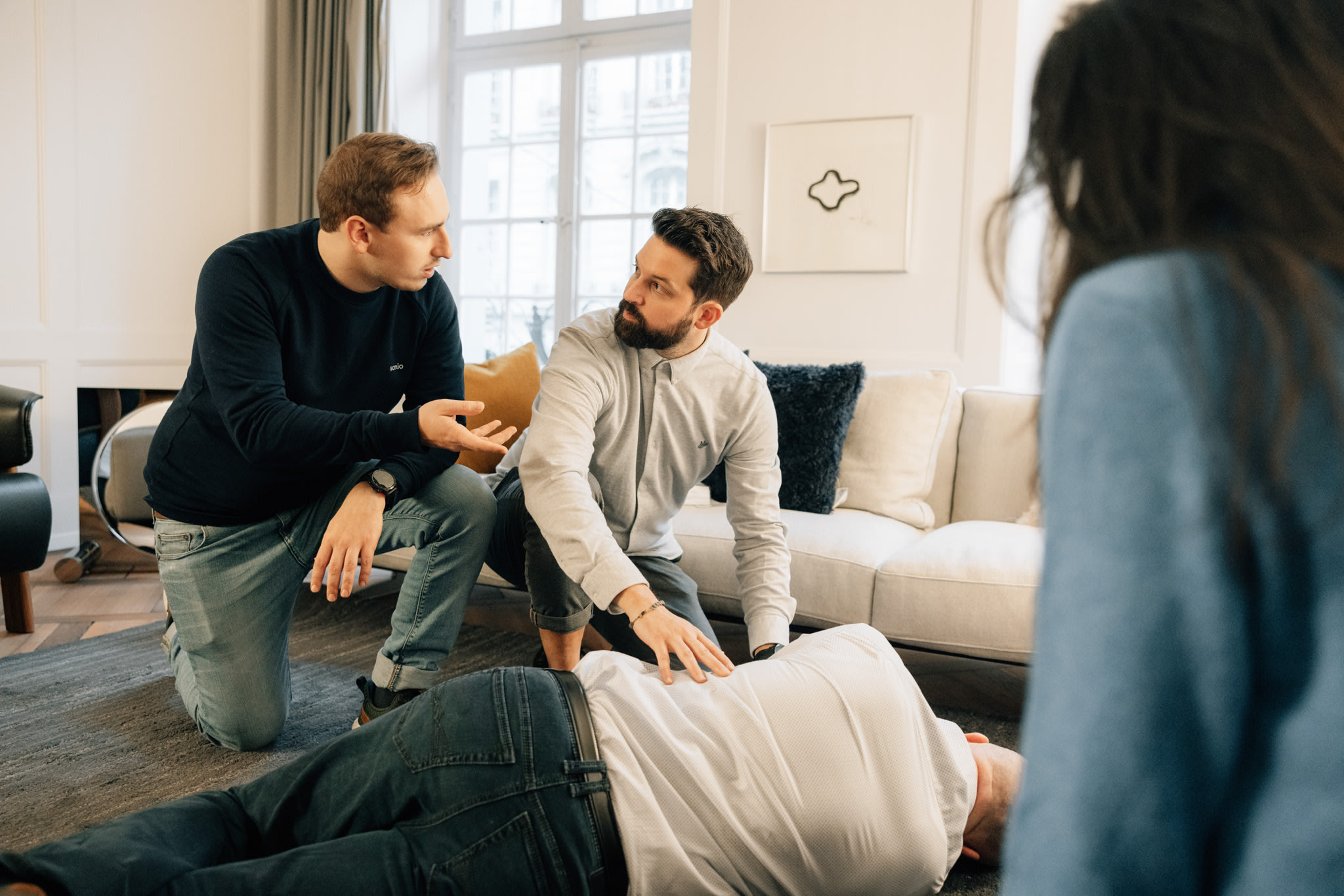 Erste Hilfe Kurs stabile Seitenlage