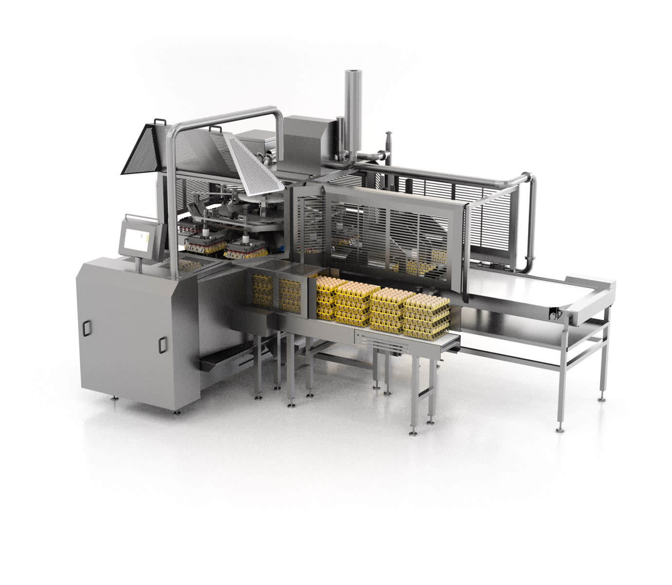 Machine pour nettoyage des œufs  Equipement de traitement des œufs