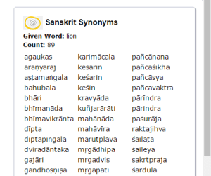 Sanskrit Synonyms Sanskrit Research Institute Find synonym of word ( hindi or english ). sanskrit research institute auroville
