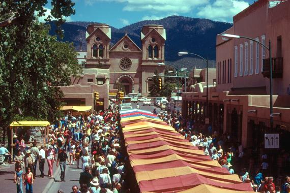 The world-renowned annual Santa Fe Indian Market has been held in Santa Fe, New Mexico on the weekend following the third Thursday in August since 1922. An estimated 150,000 people visit the city from around the world. The Southwestern Association for Indian Arts (SWAIA) organizes the market and showcases the work of the top 1,200 Native American artists from tribes across the United States.The market features pottery, jewelry (famously silversmithing and turquoise), textile weavings, painting, sculpture, beadwork, basketry, and other traditional and contemporary work.