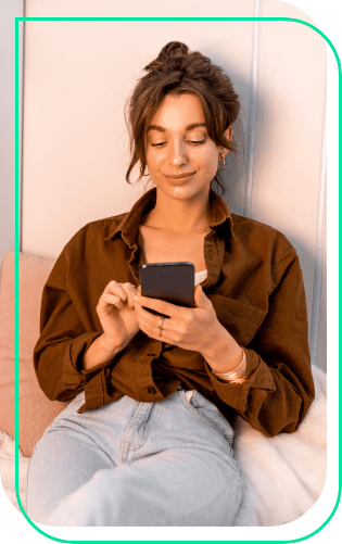 Mujer en el celular