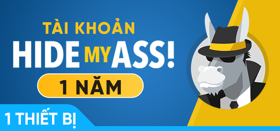 Tài khoản HMA VPN (1 năm - 1 thiết bị)