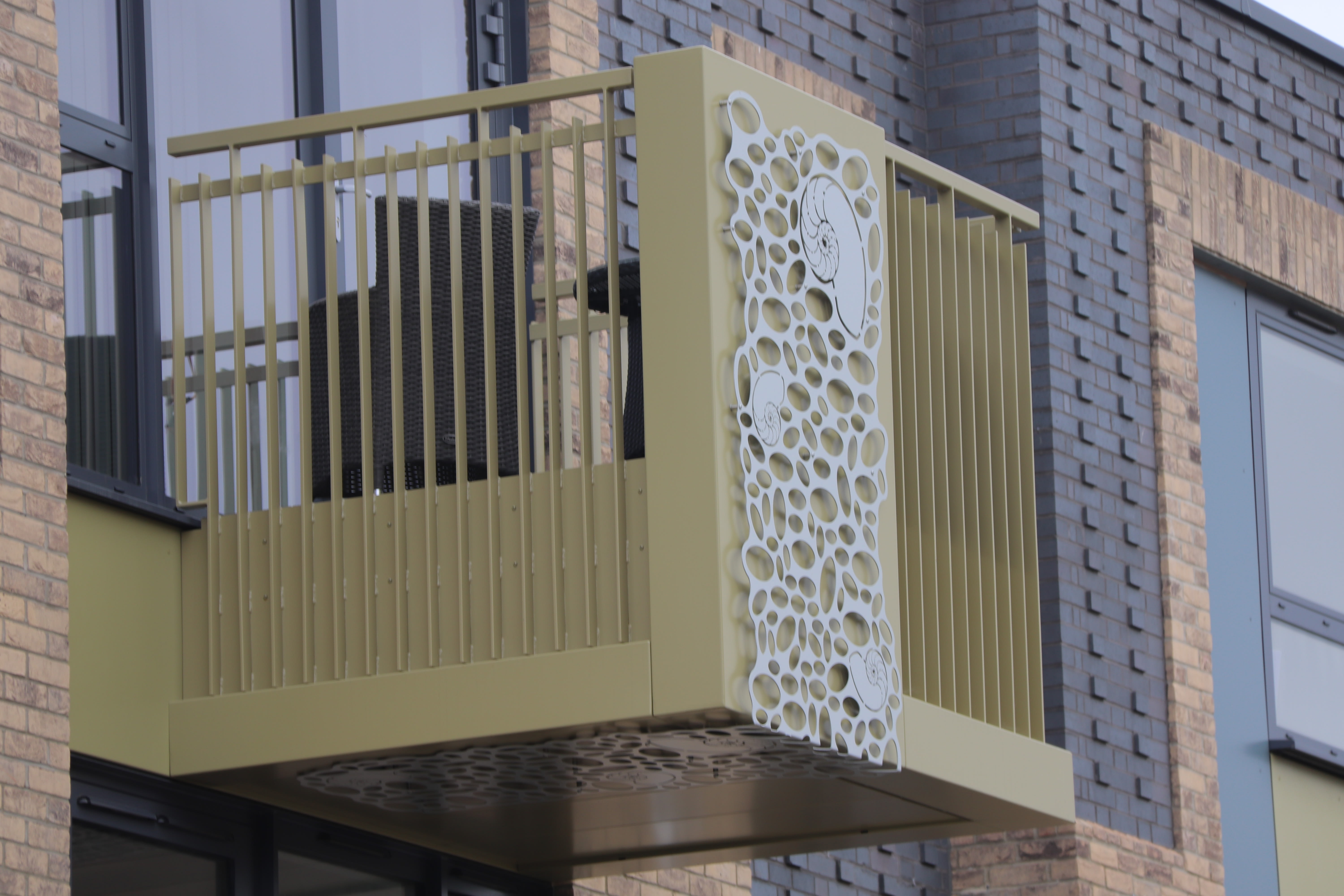 Perforated Balustrades for metal balconies | Sapphire Balconies