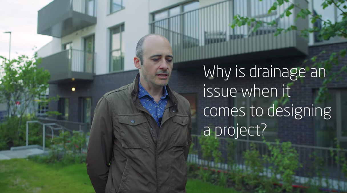 Why is drainage an issue when it comes to designing a project?