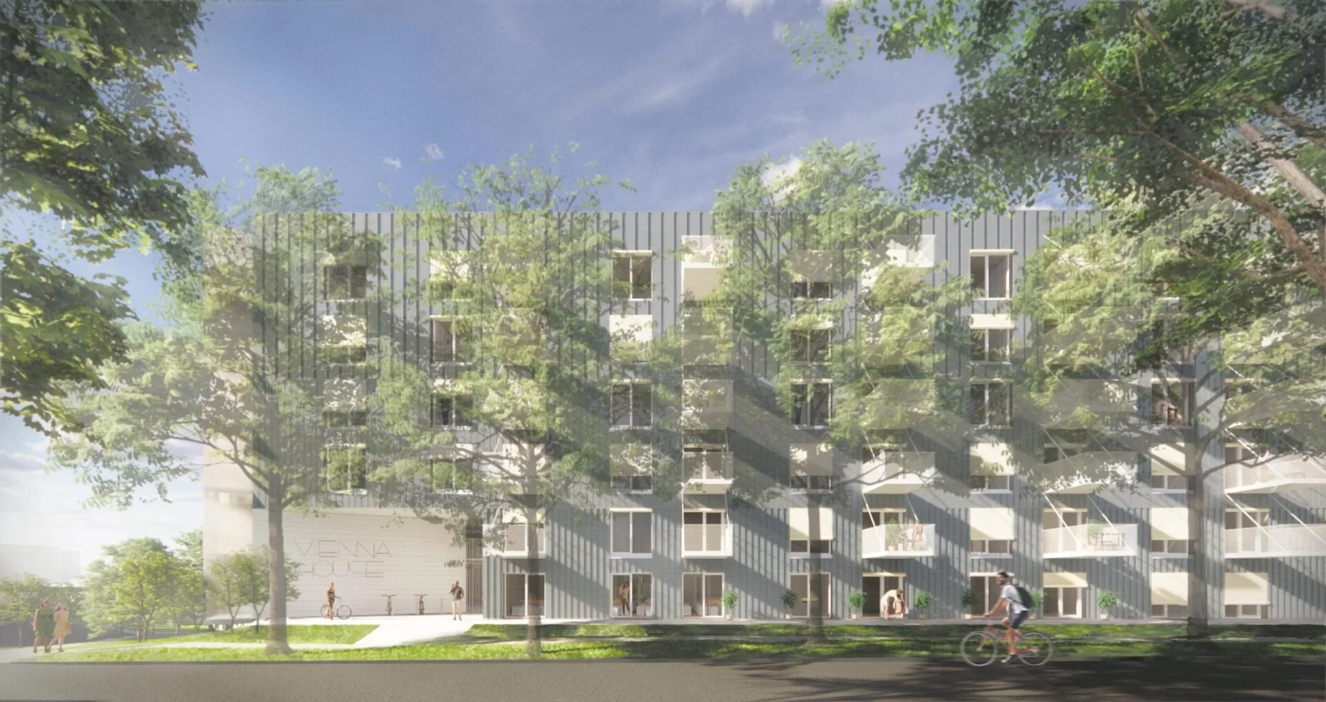 How have prefabricated balconies benefited Vienna House, Vancouver?