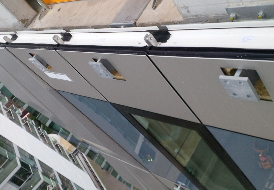 Connecting to a precast facade