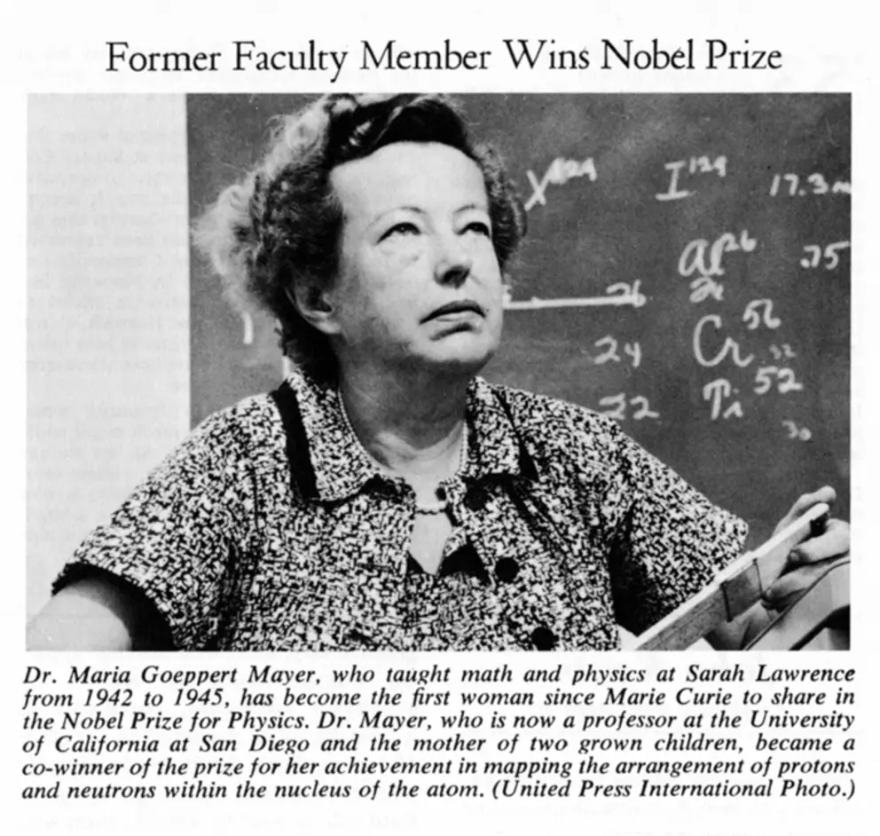 A person sits in front of a chalkboard with mathematical notations. Text honors a former faculty member who won a Nobel Prize.
