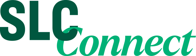 Green text reading "SLC Connect" on a white background.