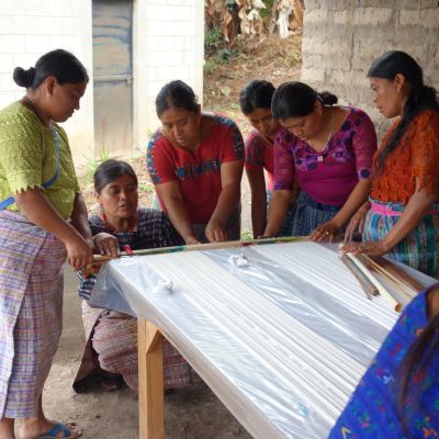 Preparing warps for dyeing