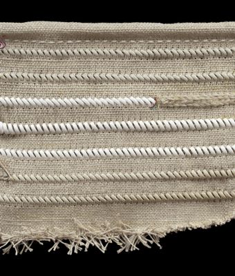 Untitled, linen and telephone cord