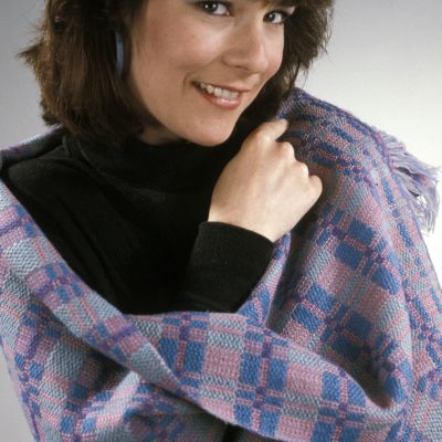 Shawl in Summer & Winter woven structure, 1986