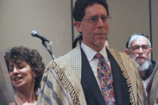 Rabbi Mark in prayer shawl