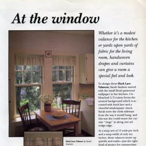 At the Window, March–April 1990