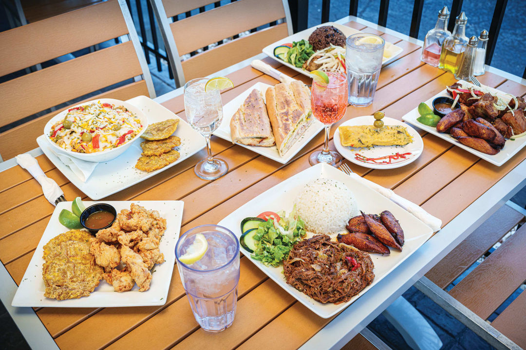 Mirna’s new spot offers ample patio seating.