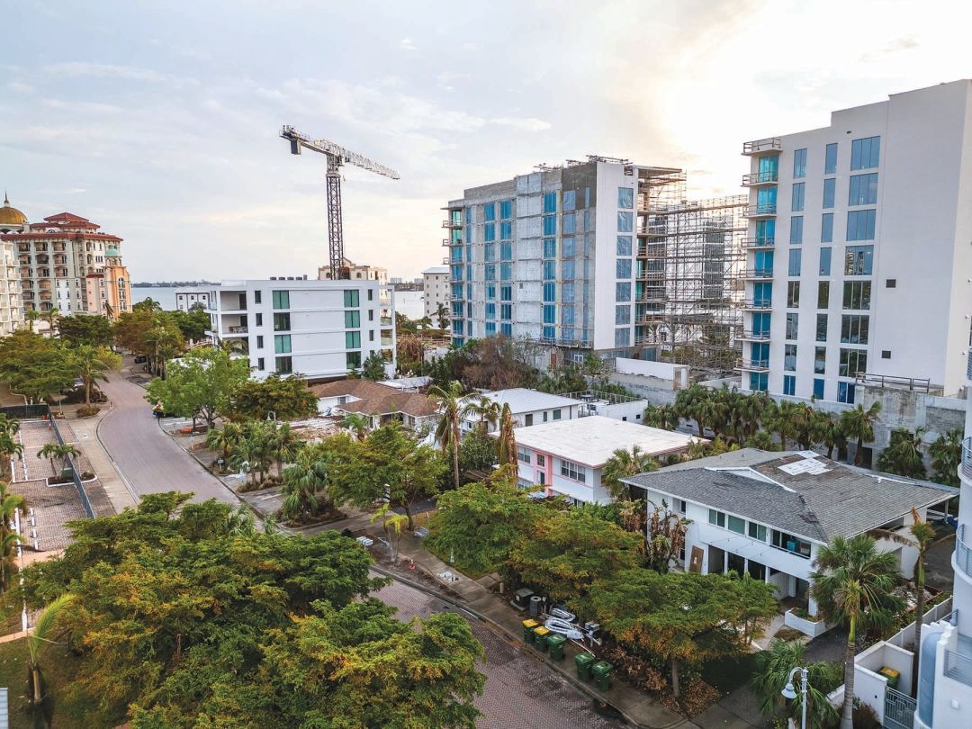 Condo towers are replacing smaller builds.