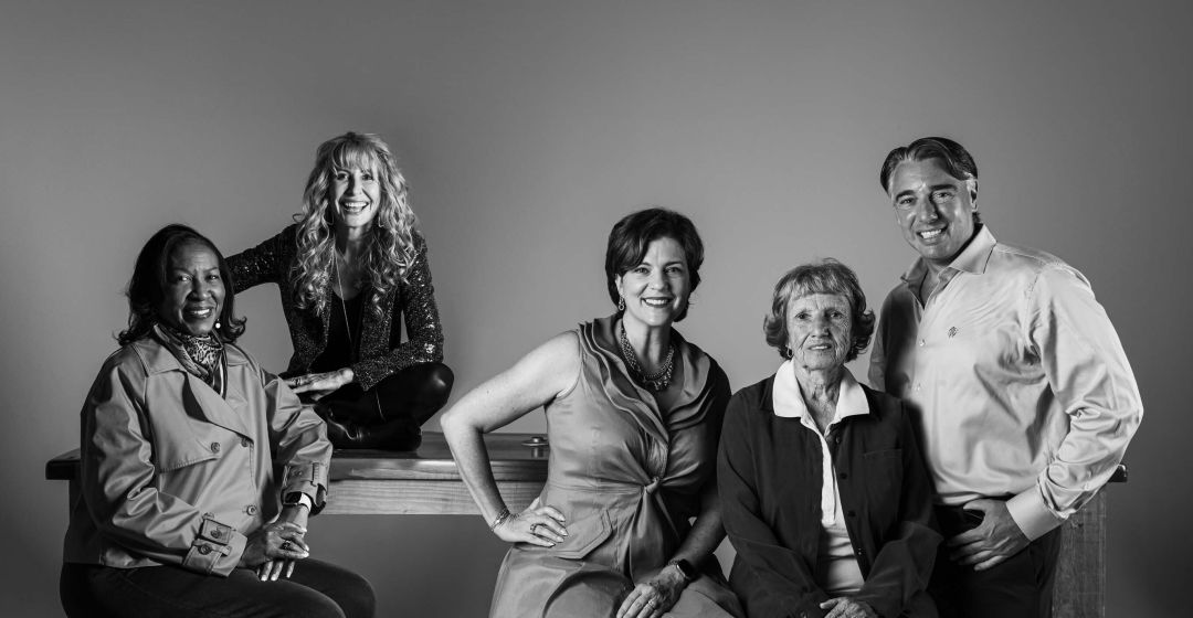 From left: Victoria Kasdan, Lorraine Ladish, Kameron Hodgens, Judy Gipson, Chad Turnbull