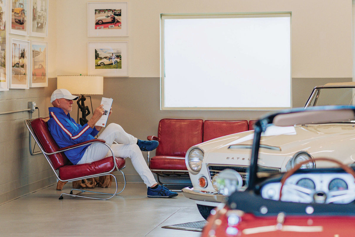 Steve Tetreault’s Rosemary District Garage Is Filled With Japanese Sports  Cars and Midcentury Chic