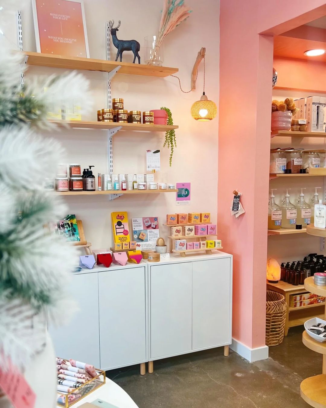 West Clay Company's colorful shop.