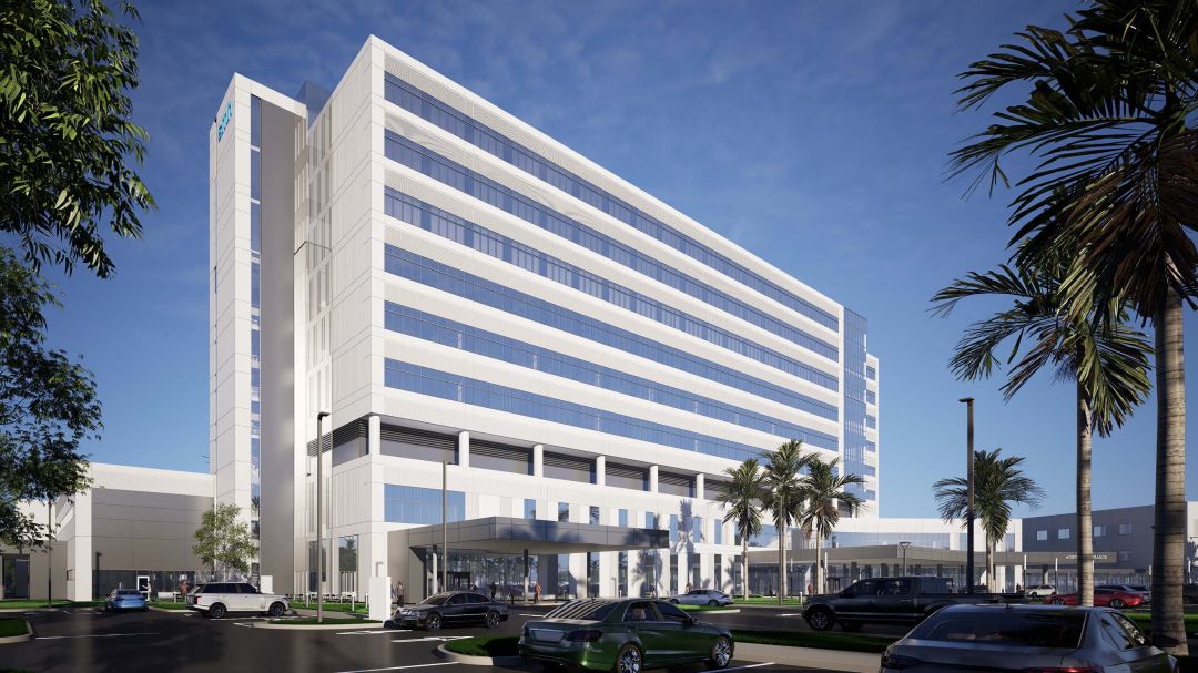A rendering of Sarasota Memorial's new North Port hospital.